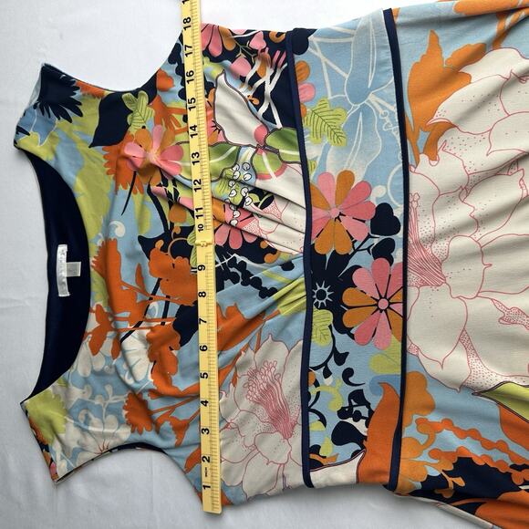 London Times Women 12 knee length Stretch Retro 70s Colorful Excellent! - Picture 9 of 15